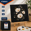 Set 5 Bastidores Para Pintar Lienzo De Tela Negra 30x30cm