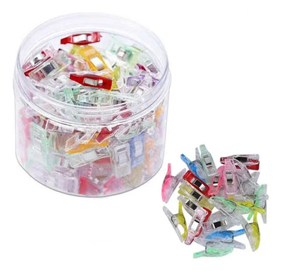 Set 100 Pinzas De Tela Costura Patronaje Patchwork + Caja