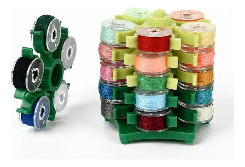 Set 2 Torres Para Bobinas De Hilos De Maquina De Coser