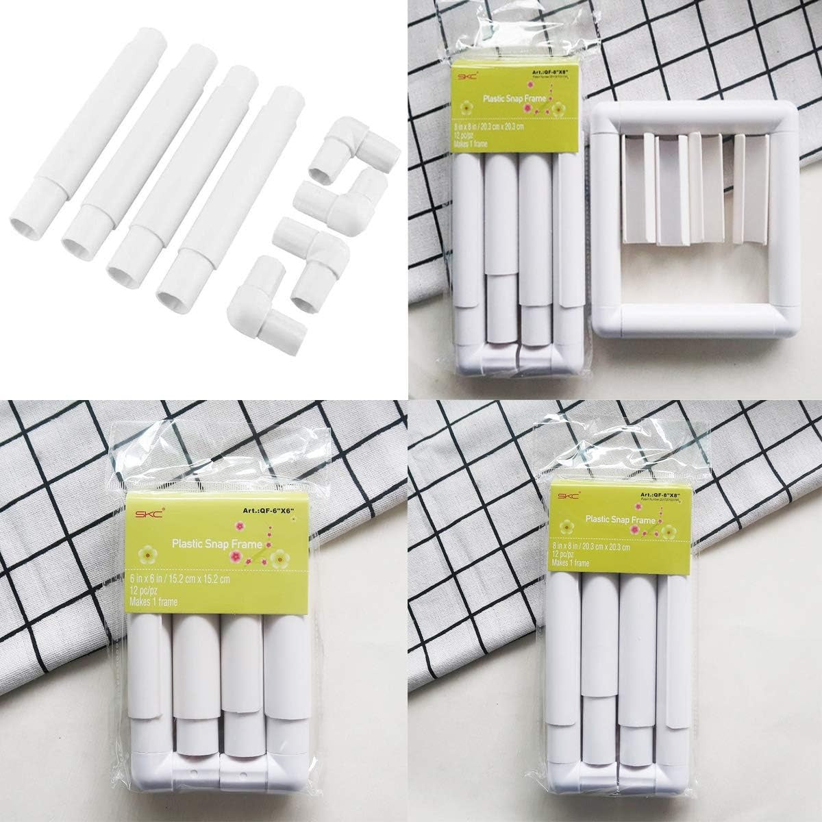 Set Bastidores Plasticos Para Bordado Skc 28x28 20x20 15x15