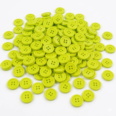 Pack 100 Botones De Resina 11mm Para Costura Y Manualidades