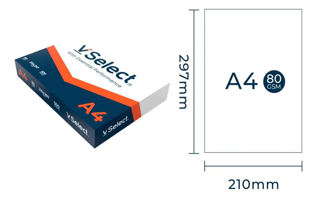 Resma A4 De 80gr X 500 Hojas De Papel Bond Color Blanco