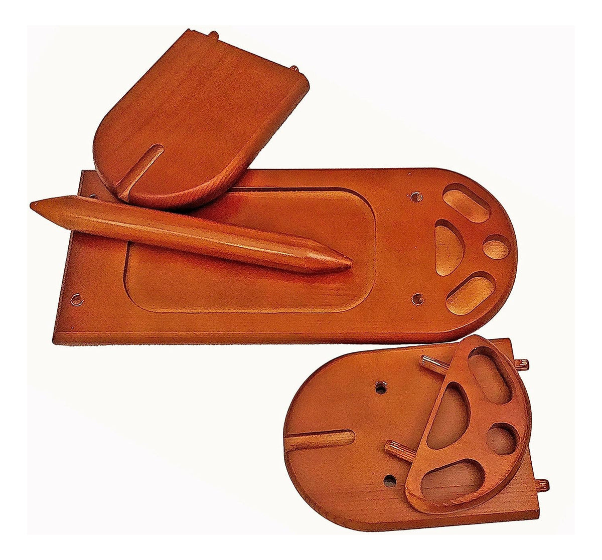 Soporte De Madera Porta Ovillos De Lana Hilos Y Accesorios