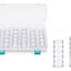 Caja Organizadora Con 28 Frascos Enroscables Mostacillas