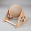 Rascador Giratorio Para Gato Con Base De Madera