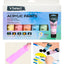 Set 6 Pinturas Acrílicas Colores Pasteles Macaron 35ml