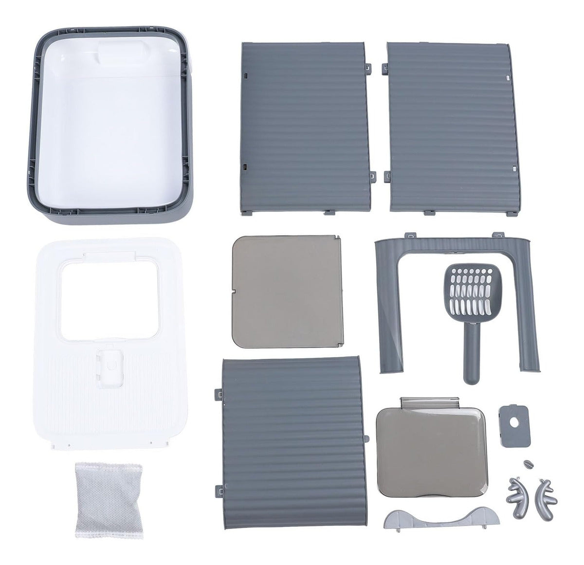 Arenero Cerrado Desmontable Para Gato Con Pala