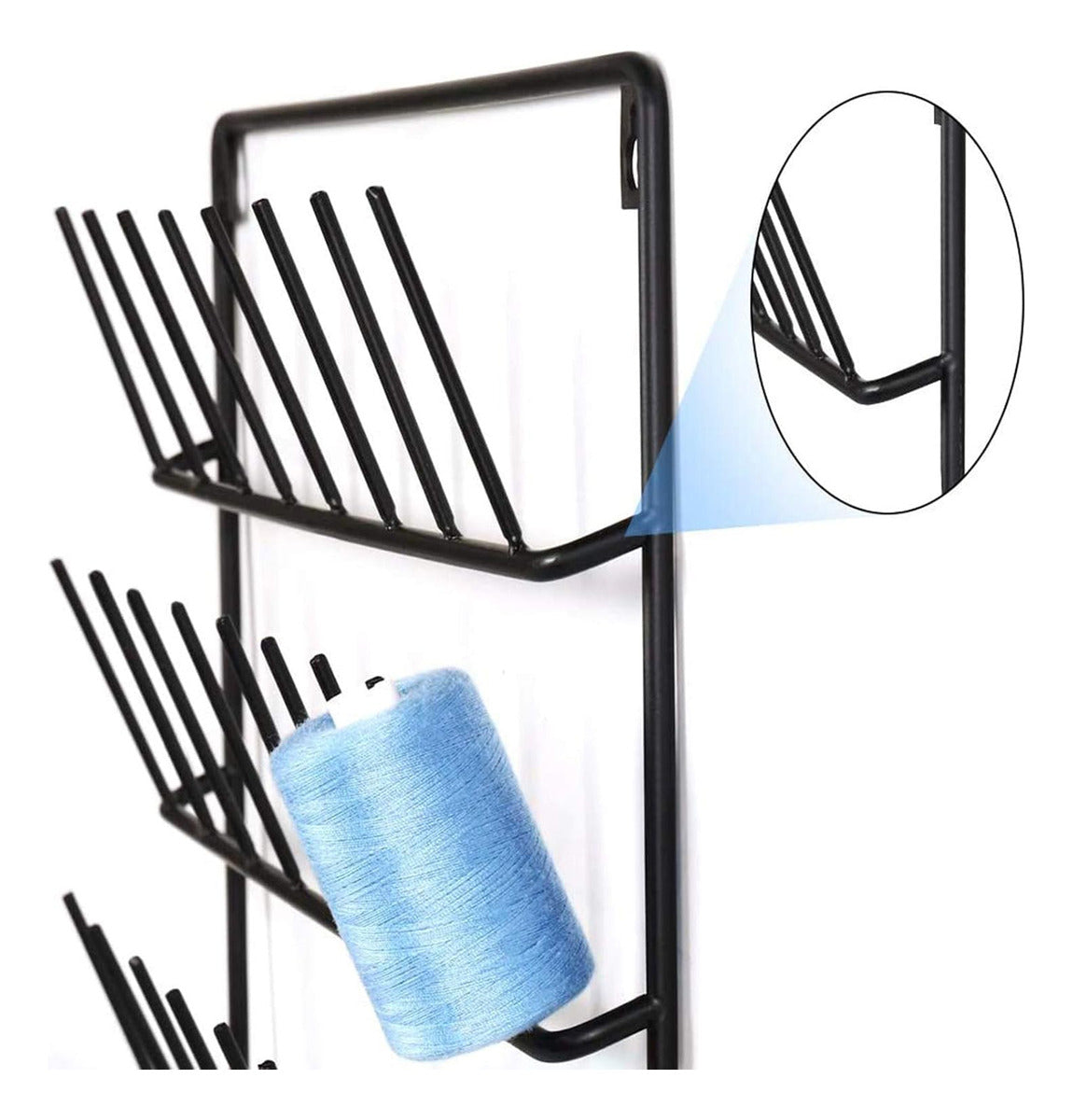 Organizador Metalico De Hilos Para Costura Montaje En Pared