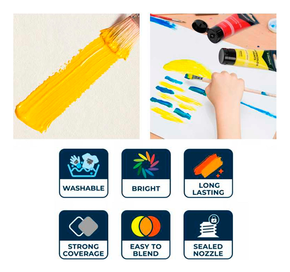 Pintura Acuarela 6 Colores Surtidos 35ml Pack Inicial