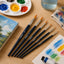 Set 6 Pinceles Redondos Para Pintura Artística
