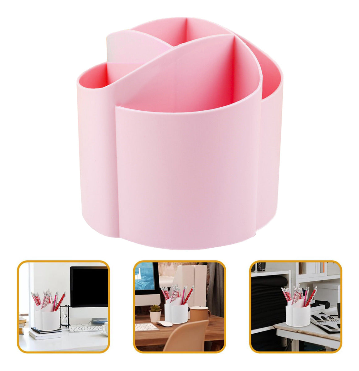 Porta Lapices Giratorio Organizador Para Lapices Escritorio