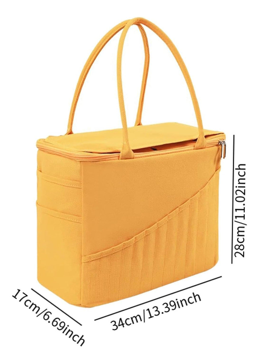 Bolso Organizador Para Tejido Lanas Y Accesorios Para Tejer