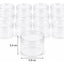 Pack 12 Frascos Organizadores Transparentes 30ml Mostacillas
