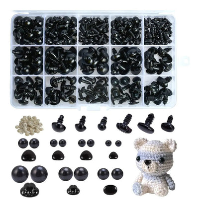 Set Ojos De Seguridad Y Nariz Amigurumi 462 Pcs Incluye Caja