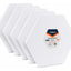 Set 5 Bastidores Hexagonales 20cm Para Pintura Canvas 280g