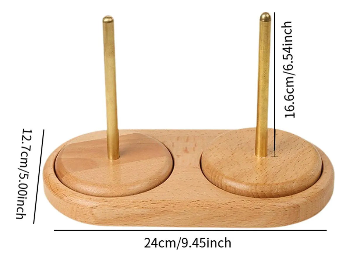 Soporte Giratorio Doble Para Lanas Hilos Ovillos