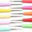 Set De 18 Crochet Con Mango De Silicona Ergonomico 0.5 A 8mm