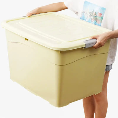 Caja Organizadora Plástica 180 Litros Con Tapa Multiuso