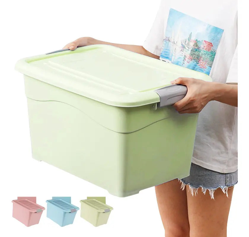 Caja Organizadora Plástica 40 Litros Con Tapa Multiuso