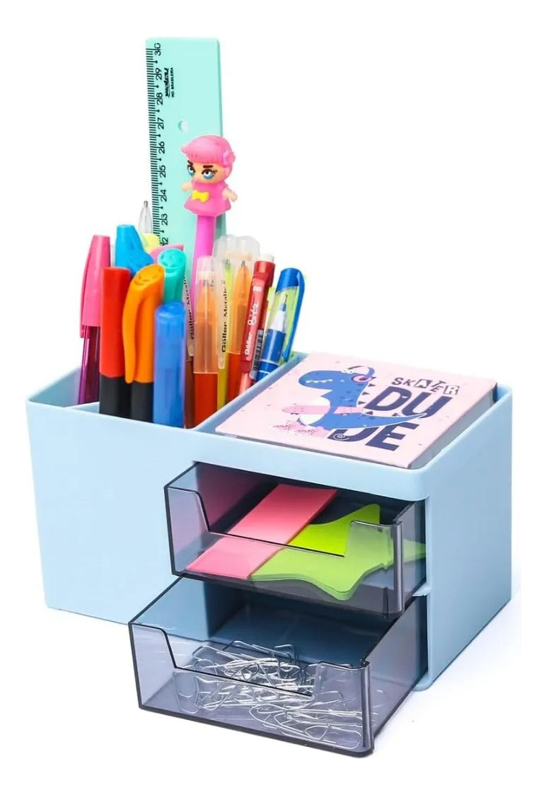 Organizador De Escritorio Con Cajones Y Compartimentos