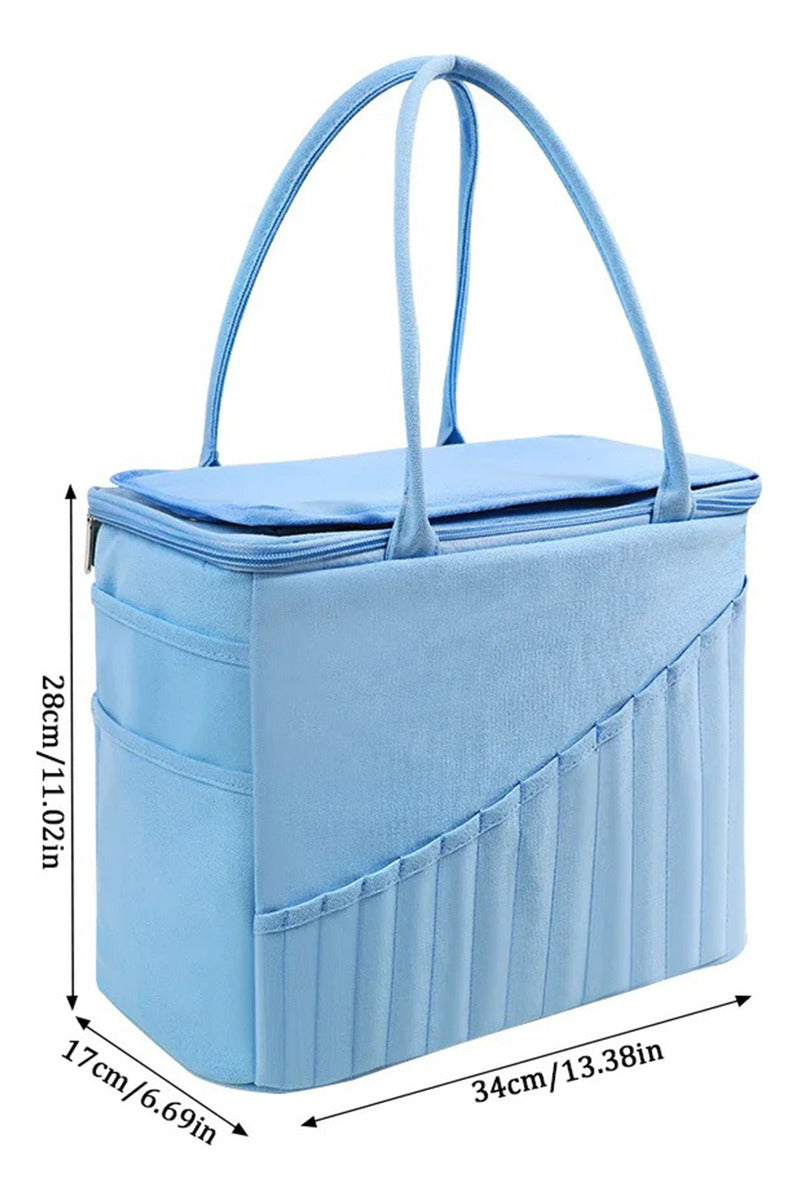 Bolso Organizador Para Tejido Lanas Y Accesorios Para Tejer