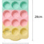 Set 2 Moldes De Silicona Tricolor Para Mini Cupcakes Muffin