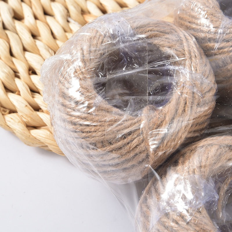 Pack De 12 Ovillos De Yute Natural 3mm 100gr/ovillo