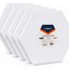 Set 5 Bastidores Hexagonales 40cm Para Pintura Canvas 280g