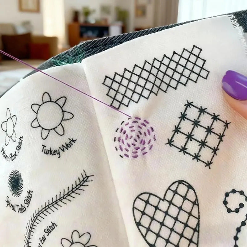Libro De Bordado Con Diseños Para Practicar Y Aprender