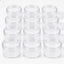 Pack 12 Frascos Organizadores Transparentes 30ml Mostacillas