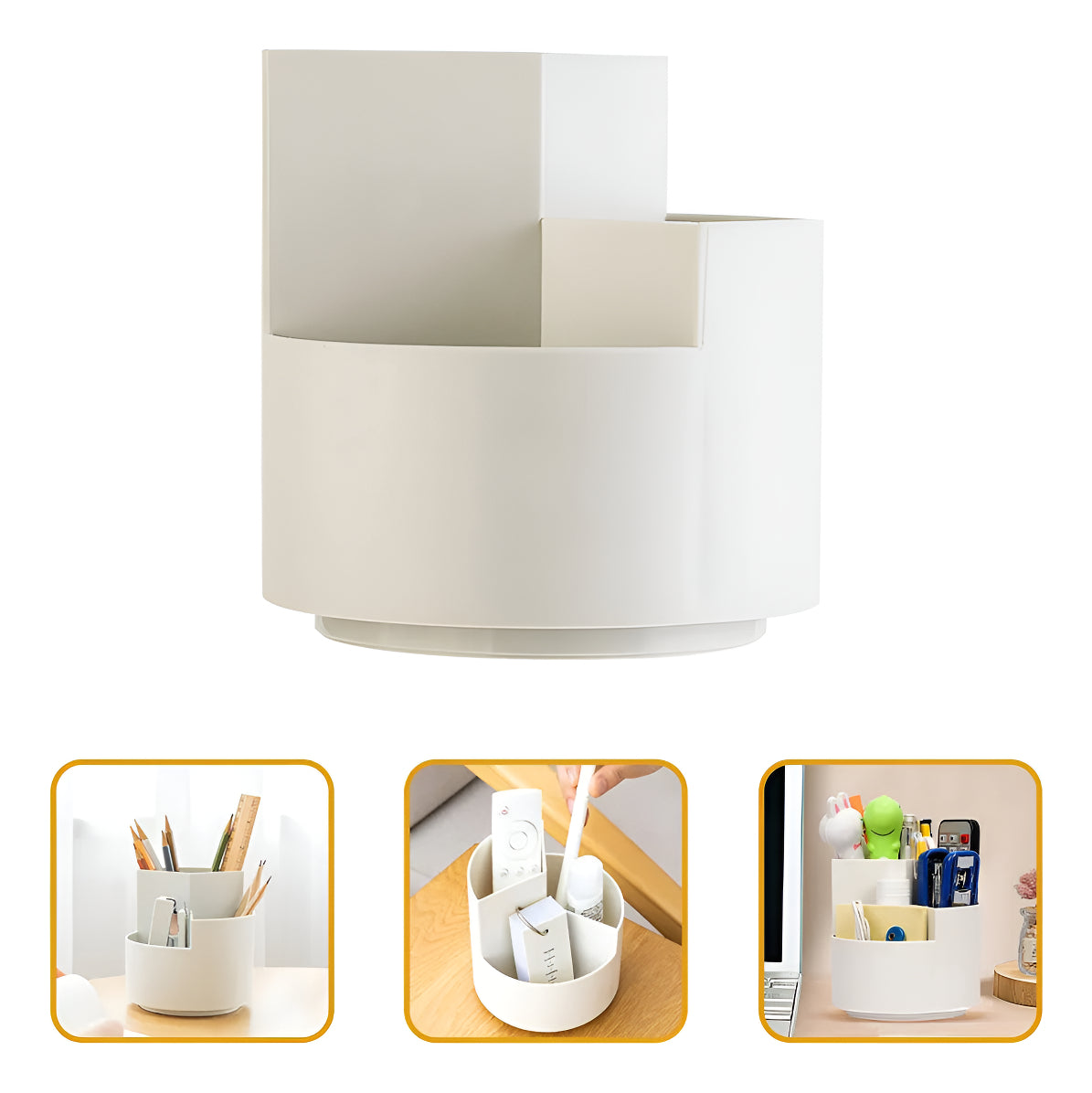 Porta Lapices Giratorio Organizador De Escritorio Maquillaje