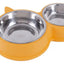 Plato Doble Para Mascotas Perro Gato Comedero Metalico