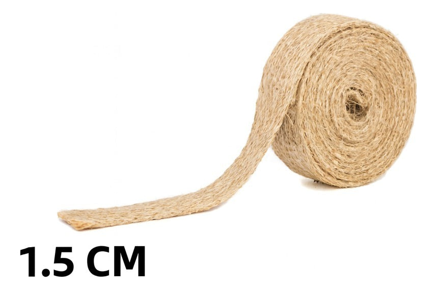 Huincha Cinta De Arpillera 1.5cm De Ancho 50 Metros De Largo
