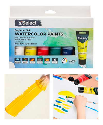 Pintura Acuarela 6 Colores Surtidos 35ml Pack Inicial