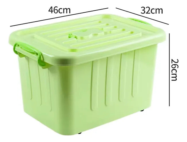 Caja Organizadora De Plastico 30 Litros Con Tapa Multiuso