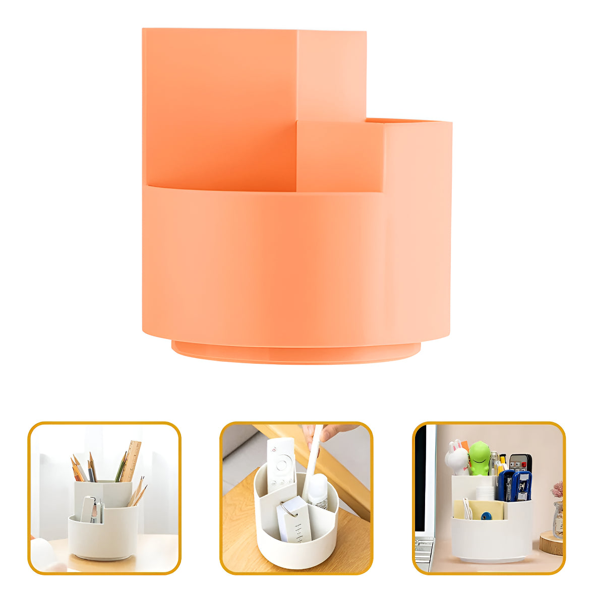 Porta Lapices Giratorio Organizador De Escritorio Maquillaje