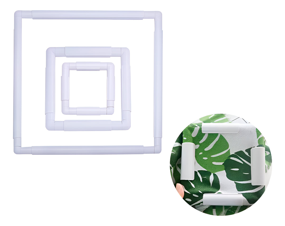 Set Bastidores Plasticos Para Bordado Skc 28x28 20x20 15x15