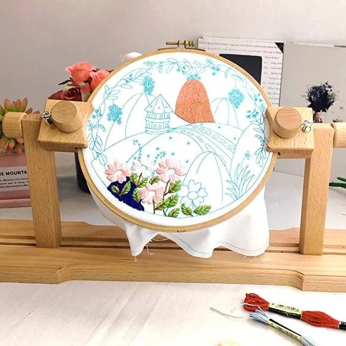 Soporte De Madera Ajustable Para Bastidor Bordado