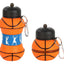 Botella De Silicona Plegable 500ml Forma Pelota Basquetbol