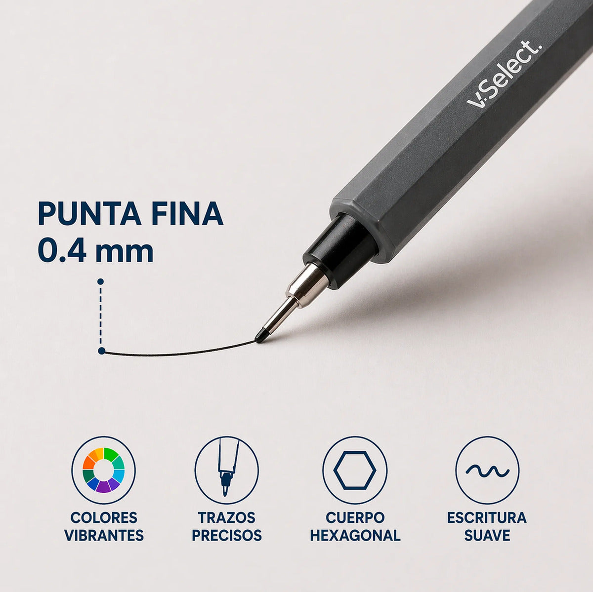 Set 12 Tiralineas Punta Fina 0.4 Mm Marcadores Fineliner