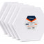 Set 5 Bastidores Hexagonales 30cm Para Pintura Canvas 280g