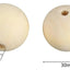 Pack 100 Cuentas De Madera 30mm Color Natural Para Macrame