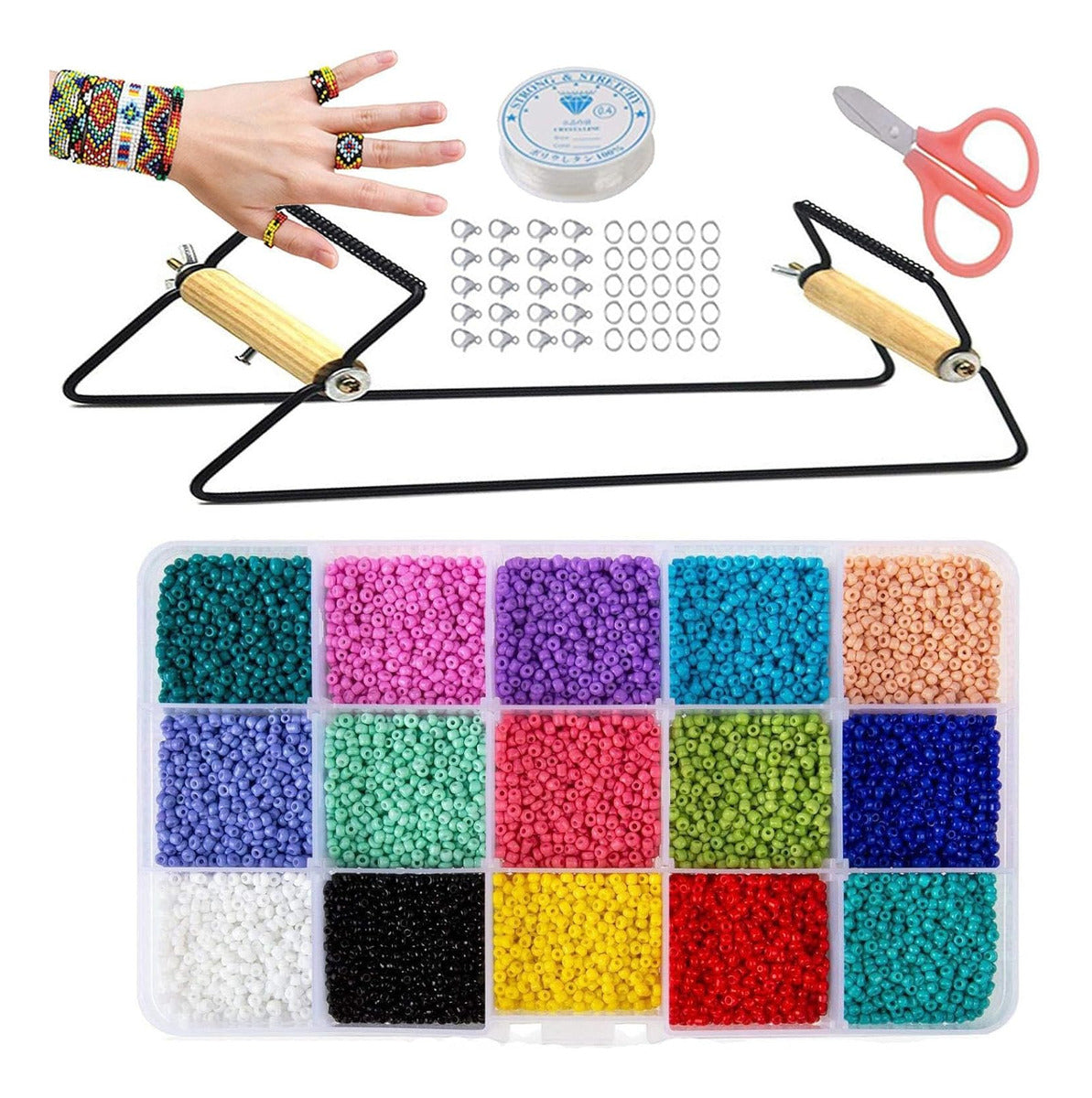 Set Telar Mostacillas Y Accesorios Para Pulseras Miyuki