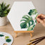 Set 5 Bastidores Hexagonales 30cm Para Pintura Canvas 280g