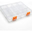 Caja Organizadora Plástica 12 Compartimentos Transparente