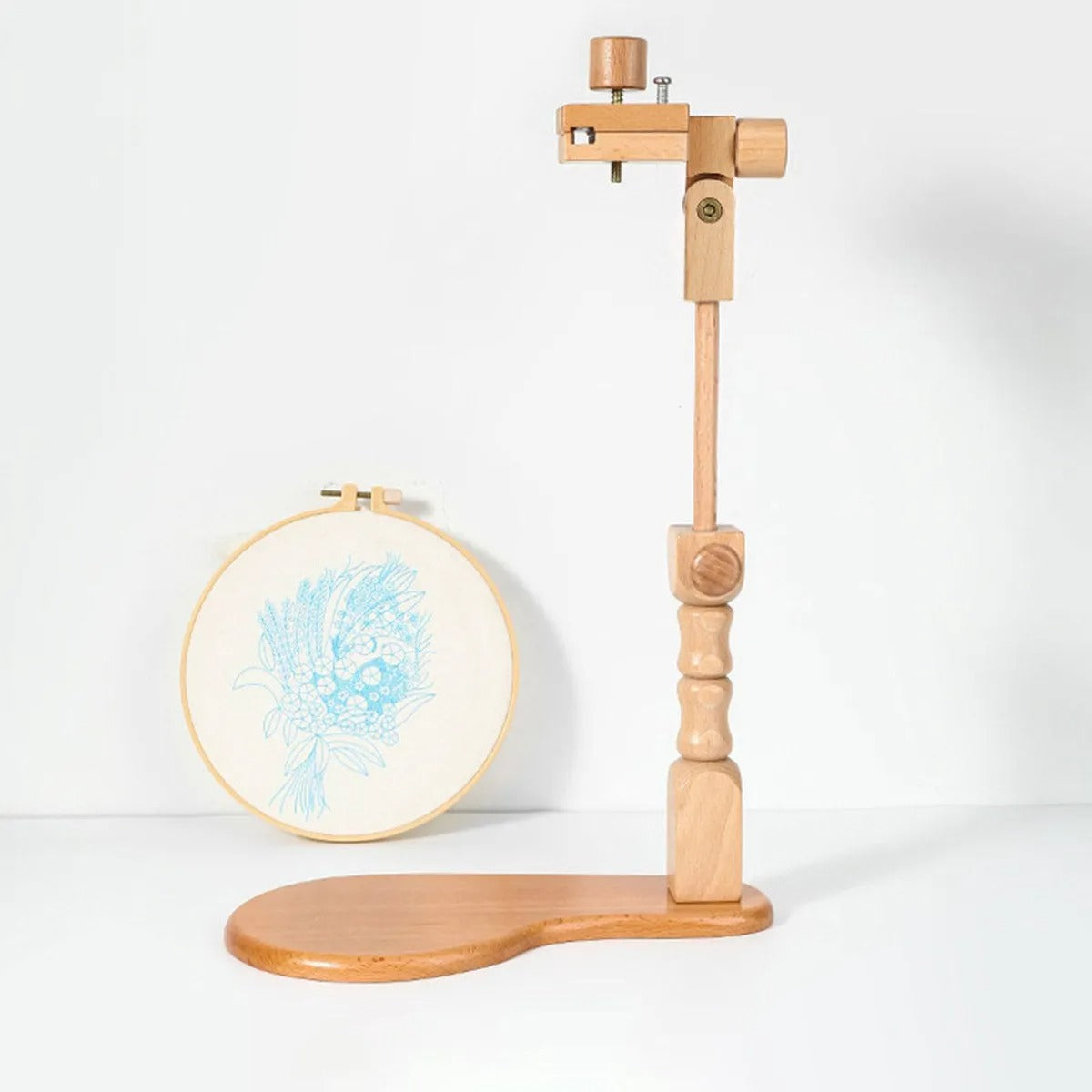 Soporte De Madera Ajustable Para Bastidor De Bordado