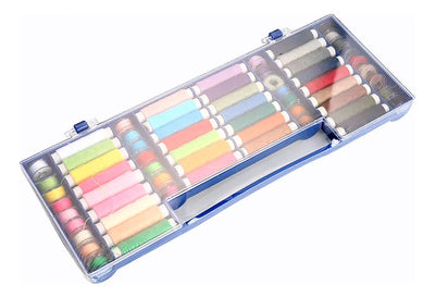 Set De 64 Hilos De Coser Colores Surtidos En Cajita