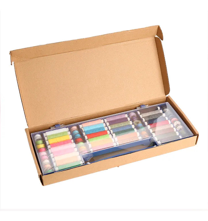 Set De 64 Hilos De Coser Colores Surtidos En Cajita