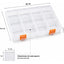 Caja Organizadora Plástica 12 Compartimentos Transparente