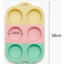 Set 2 Moldes De Silicona Tricolor Para Cupcakes Muffin